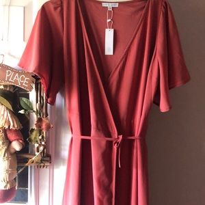 NWT Baltic born dress clay color.